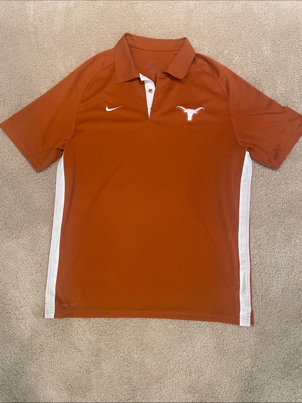 Texas Longhorns men’s gameday polo shirt, Nike, size L